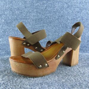 MIA girl Women's‎ Ankle Strap Brown Elastic Size 7.5M Gently Used 2025
